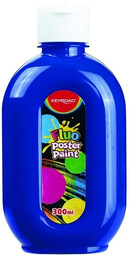 Farba plakatowa 300ml KEYROAD fluorescencyjna neonowa niebieska