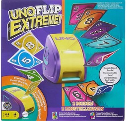 MATTEL UNO Flip Extreme Rodzinna gra karciana wyrzutnia