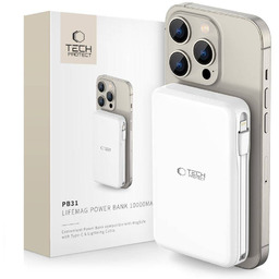 TECH-PROTECT PB31 LIFEMAG MAGSAFE POWER BANK 10000MAH WHITE