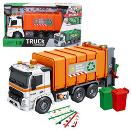 Interaktywna Śmieciarka Model Skala 1 16 Efekty Dźwiękowe