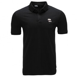 Karl Lagerfeld koszulka polo męska czarna klasyczna 745022-500221
