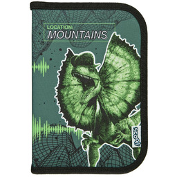 Piórnik z wyposażeniem jednokomorowy dla dzieci, Undercover, Jurassic