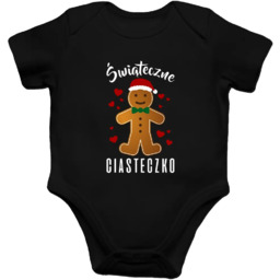 Świateczne ciasteczko - body dziecięce z nadrukiem