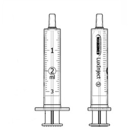 MARGOMED 2 ml Strzykawka dwuczęściowa, jednorazowa, 100 szt.