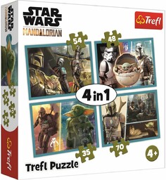 Trefl Puzzle Mandalorian i jego świat, 4w1 35,