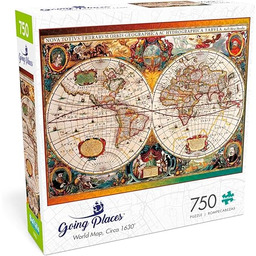 Buffalo Games - Mapa świata, około 1630-750 puzzli