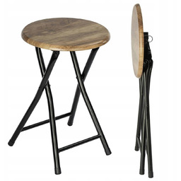 Taboret składany drewniane trwałe Siedzisko Wenko