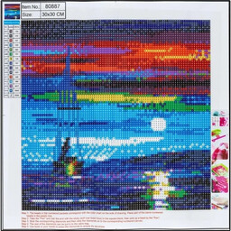 Diamentowa mozaika pełna - Sea 30x30 80887 -