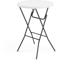 Stół barowy CLARA, składany, Ø 800x1100 mm