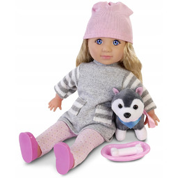 Lalka Natalia Lalka z Pieskiem Dla Dziewczynki