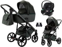 Wózek Adamex Nola Natura Fotelik Cybex Aton S2