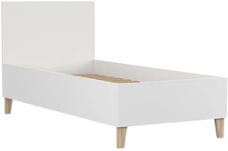 Łóżko Figo 90x200 cm z drabinkami białe, drewniane