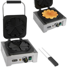 Gofrownica profesjonalna rozeta 5 gofrów serca śr. 215mm