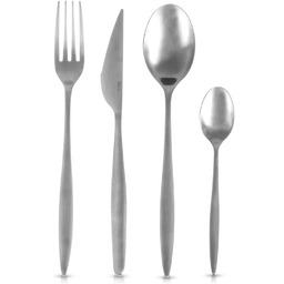 Zestaw sztućców stalowy dla 6 osób 24 el.