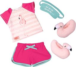 Our Generation Pajama Outfit w/Sleeping Mask & Flamingo