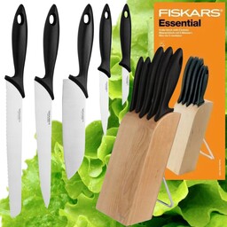 Zestaw 5 Noży Kuchennych Fiskars Essential Komplet