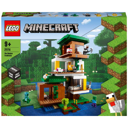 LEGO Minecraft, klocki, Nowoczesny domek na drzewie, 21174