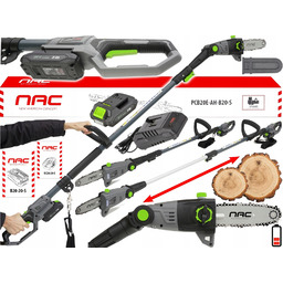 Nac Piła Akumulatorowa na wysięgniku gałęziówka 20V PCB20E-AH-B20-S