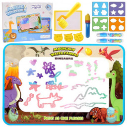 Mata Magiczna Wodna do Malowania XXL Pieczątki Cyferki