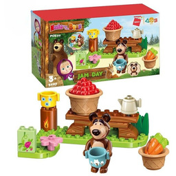 KLOCKI KONSTRUKCYJNE MASZA I NIEDZWIEDZ DZIEN DZEMU ZESTAW