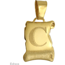Zawieszka złota literka C pr.585
