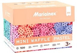 MARIOINEX Klocki elastyczne Mini Waffle Pastel 903629