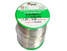 Cyna z topnikiem 1,20mm 500g 0,5kg Pb Free