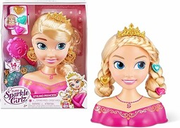 Sparkle Girlz Głowa księżniczki do stylizacji włosów