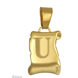 Zawieszka złota literka U pr.585