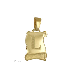 Zawieszka złota literka L pr.585