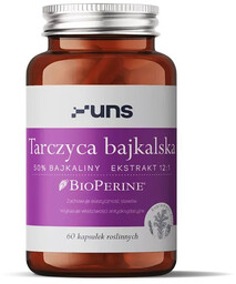 UNS Tarczyca Bajkalska 50% Bajkaliny Ekstrakt 12:1 60vegcaps