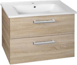 VEGA szafka umywalkowa 72x57,6x43,8cm, 2 szuflady, dąb platin