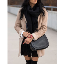 Torebka skórzana listonoszka DAN-A T223 czarna