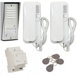 Domofon dwurodzinny Cyfral Cosmo R2 srebrny brelok