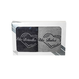 Karo Dla Babci i Dziadka Komplet ręczników