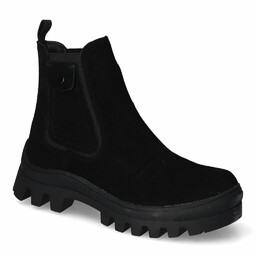 Botki Filippo DBT3926/22 BK Czarne zamsz