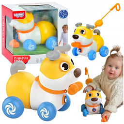 Interaktywny Piesek 2w1 Pchacz Szczekający 360  6m