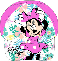 Czapka z daszkiem dla dziewczynki bawełniana Myszką Minnie