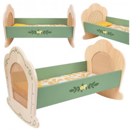 Kołyska Drewniana Łóżeczko dla Lalek Classic World