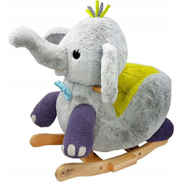 Pluszowa Zabawka Bujaczek Na Biegunach Słonik