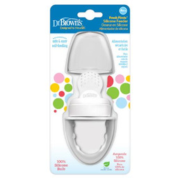 Dr Brown''s Silikonowy gryzak do podawania pokarmu szary