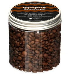 Kawa aromatyzowana PUSZYSTY BISZKOPT arabica ziarnista najlepsza smakowa