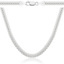 Łańcuszek Srebrny Tub Ażurowy 4,00 mm pr 925