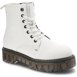 Big Star Białe Glany Damskie Modne Buty Jesienne