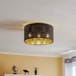Lampa sufitowa Jovin Luminex, możliwość ściemniania, czarny, salon
