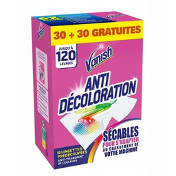 Chusteczki do prania wyłapujące kolor Vanish 60 szt.
