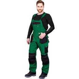 SPODNIE OCHRONNE OGRODNICZKI OCIEPLANE LHOLLMAN LH-FMNW-B; ZIELONO-CZARNO-SZARY