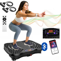 Platforma Wibracyjna Wibrująca Treningowa Masażer Z Pilotem