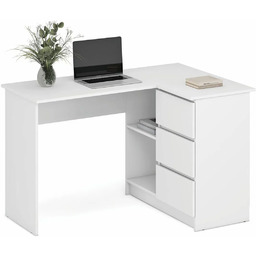 Elior Białe klasyczne biurko narożne S7-L94