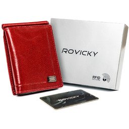 Stylowa banknotówka męska ze skóry naturalnej - Rovicky